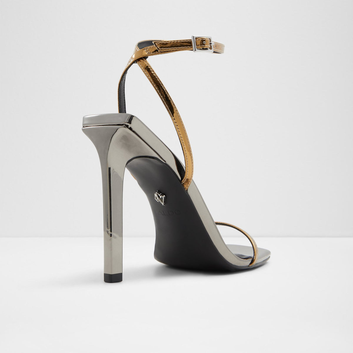 Elamaedar Heeled Sandals Metallic Multi Color By Aldo