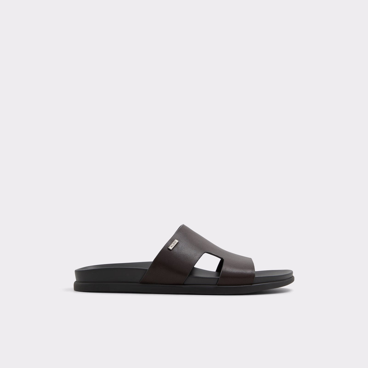 Mondi Flat Sandals Dark Brown Color By Aldo