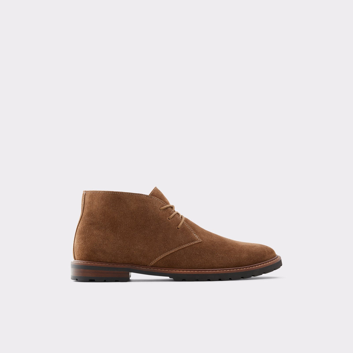 Aldo Chukka Boots Men Size 10.5 Faux Leather Laird Comfort Casual Laced Brown Jefrey Dark Brown Leather Suede Men main image 2