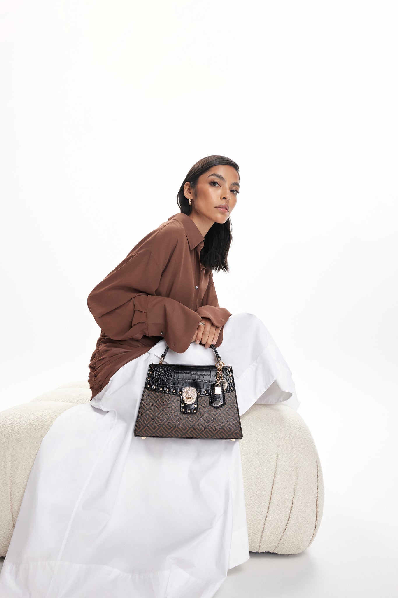 Luxsavane Bright Multi Women's Top Handle Bags