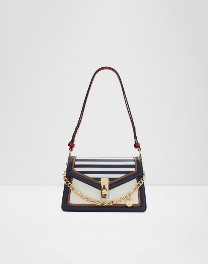 Aldo blue and on sale white striped bag