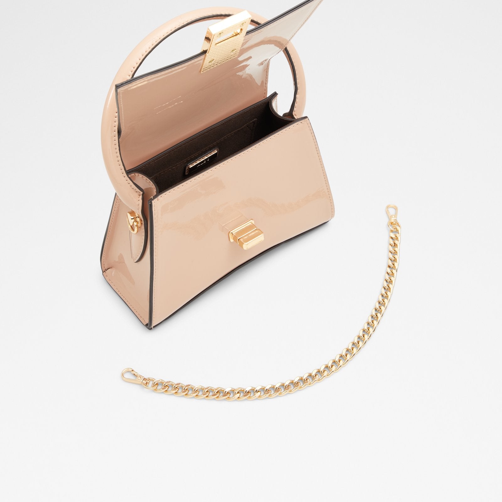 Angelie / Top Handle Bag Bag - Medium Beige - ALDO KSA