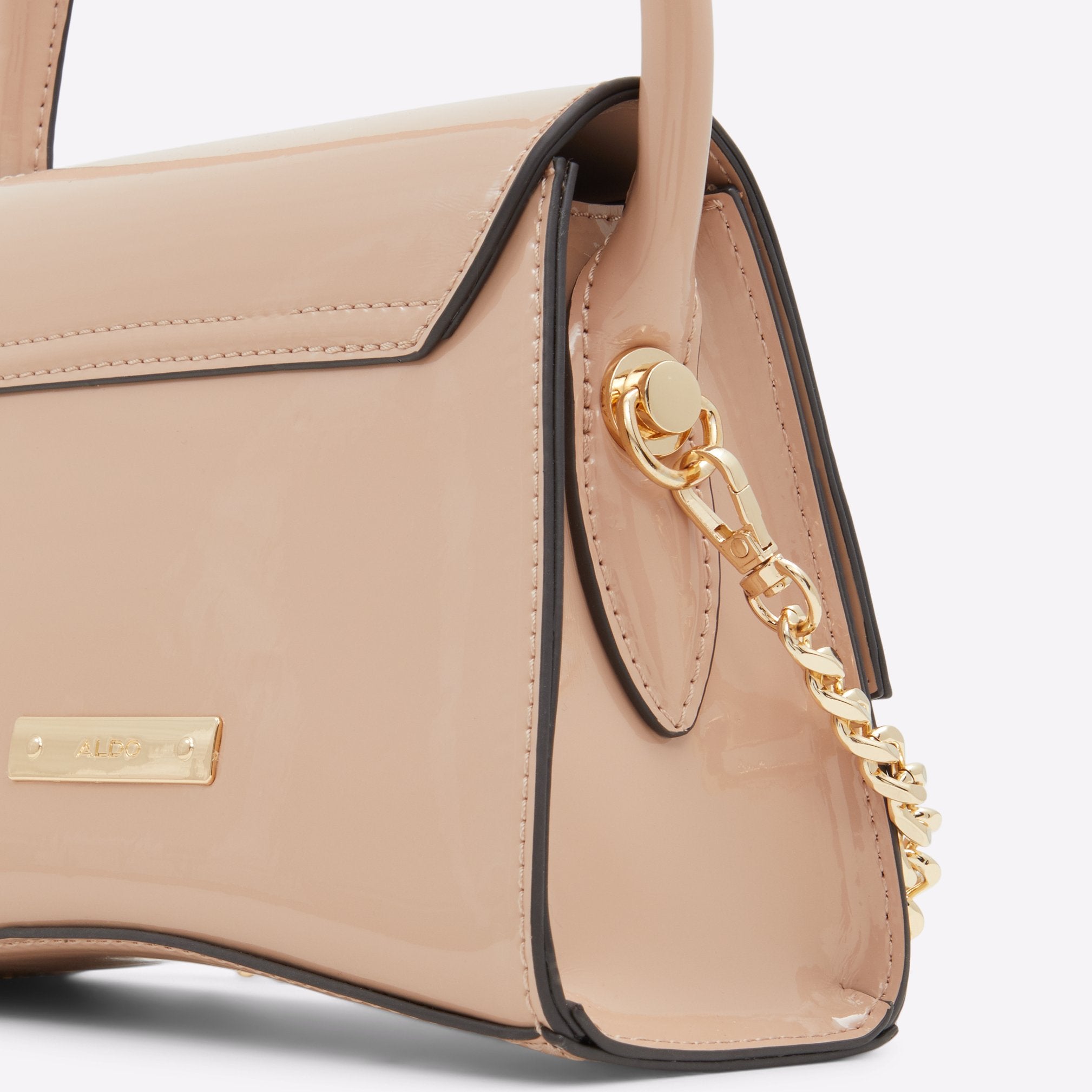 Angelie / Top Handle Bag Bag - Medium Beige - ALDO KSA