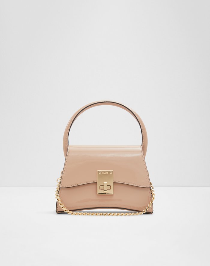 Angelie / Top Handle Bag Bag - Medium Beige - ALDO KSA