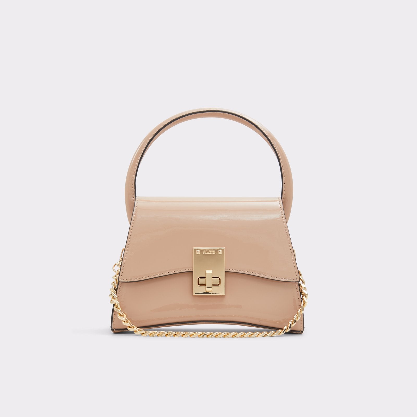 Angelie / Top Handle Bag Bag - Medium Beige - ALDO KSA