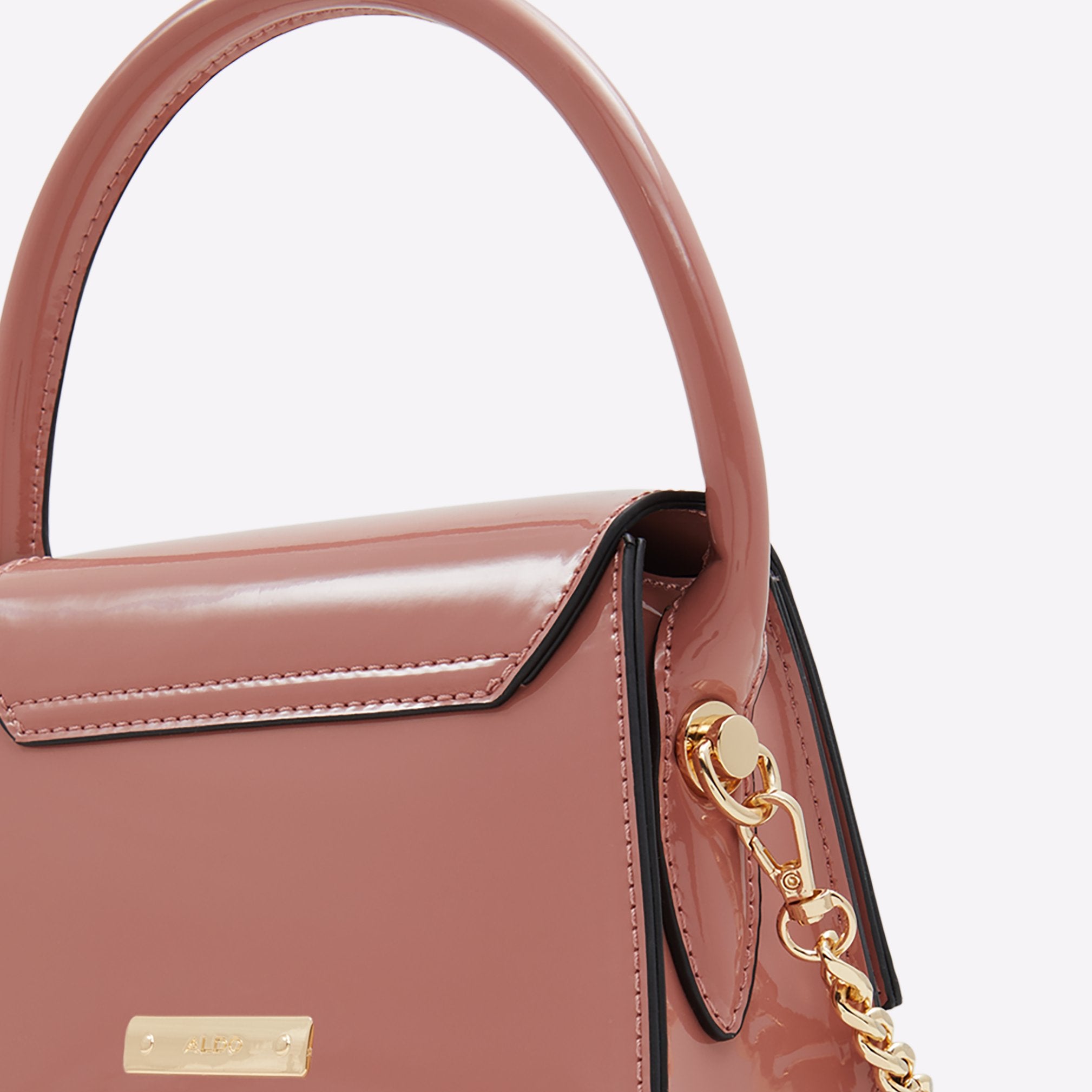 Angelie / Top Handle Bag Bag - Medium Brown - ALDO KSA