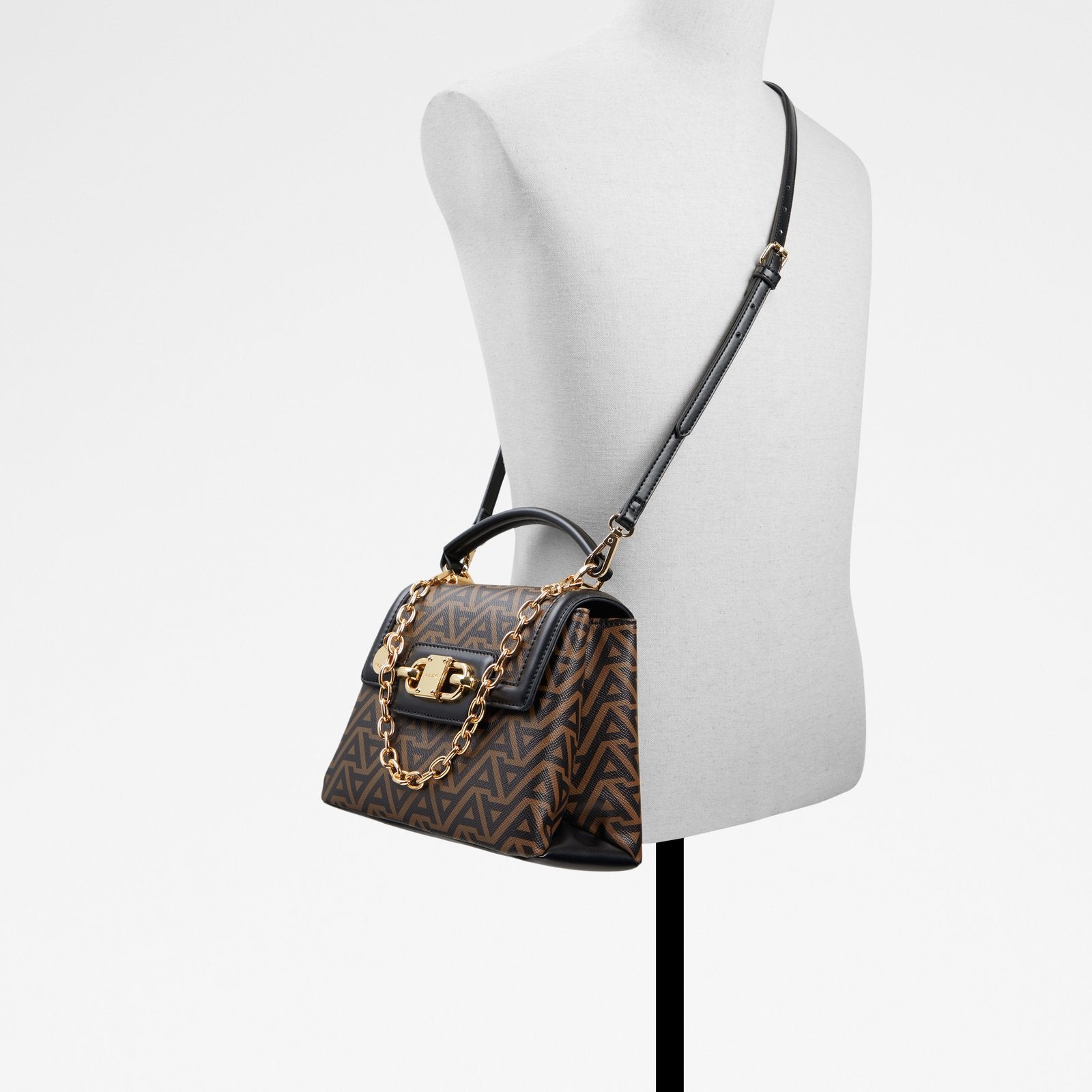 Caronelle / Top Handle Bag Bag - Brown Overflow - ALDO KSA