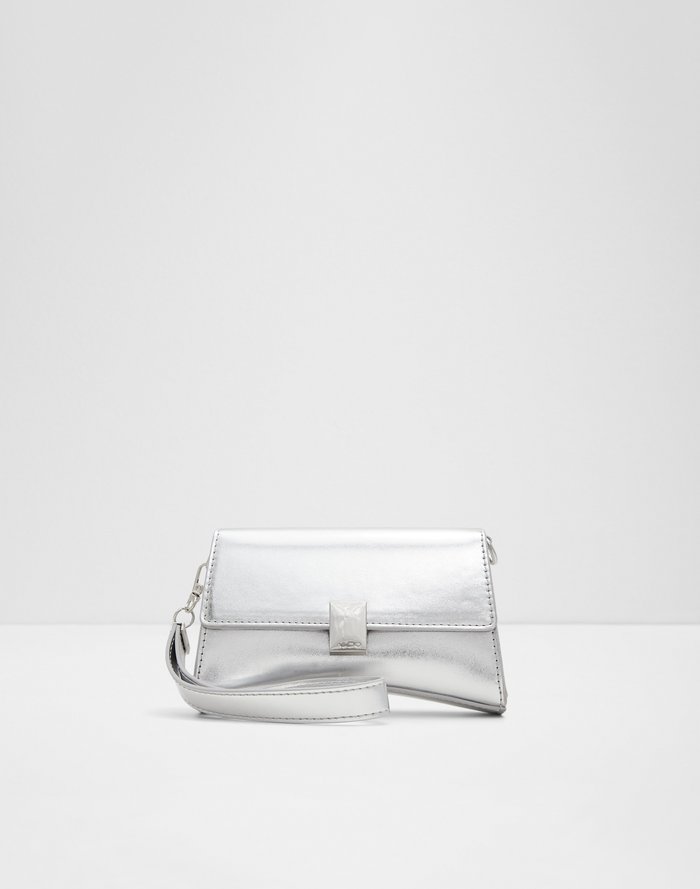Cleeo / Clutch Bag Bag - Silver - ALDO KSA