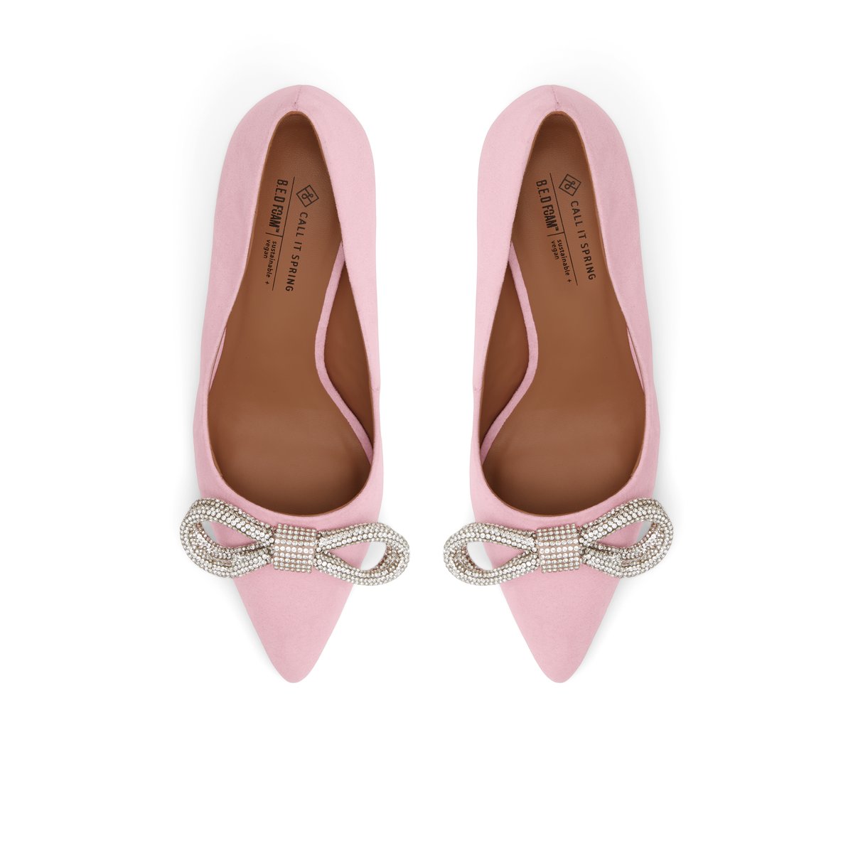 Crystalline / Heeled Women Shoes - Light Pink - CALL IT SPRING KSA