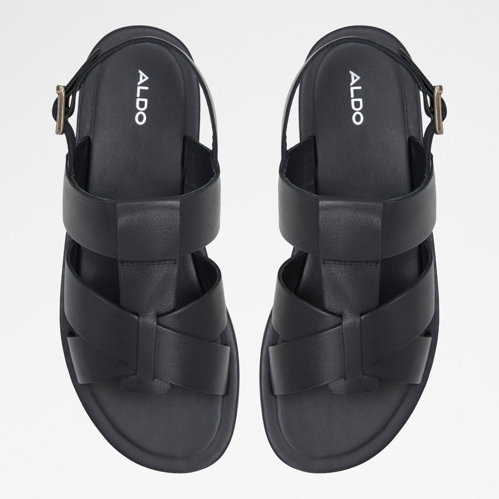 Educien / Flat Sandals Men Shoes - Black - ALDO KSA