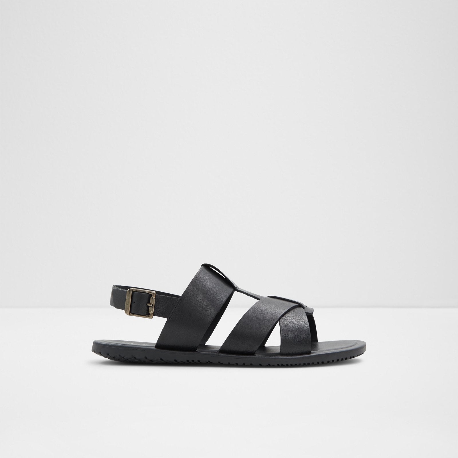 Educien / Flat Sandals Men Shoes - Black - ALDO KSA