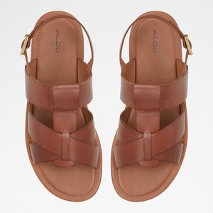 Educien / Flat Sandals Men Shoes - Cognac - ALDO KSA