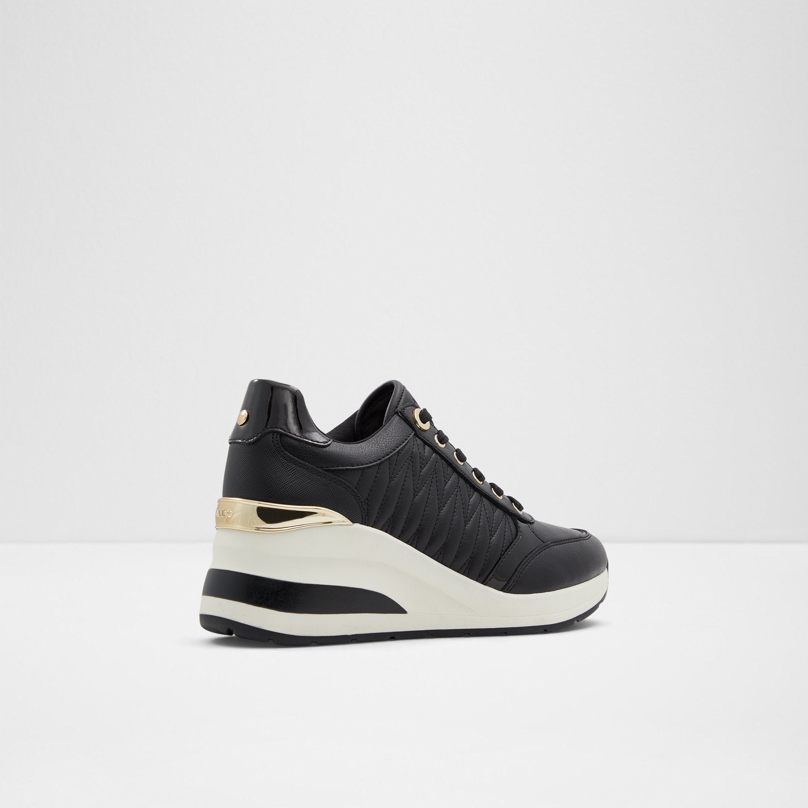 Aldo black and gold sneakers shop