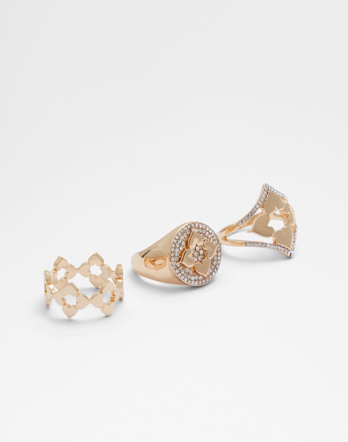 Iconiring / Ring Accessory - Gold-Clear Multi - ALDO KSA