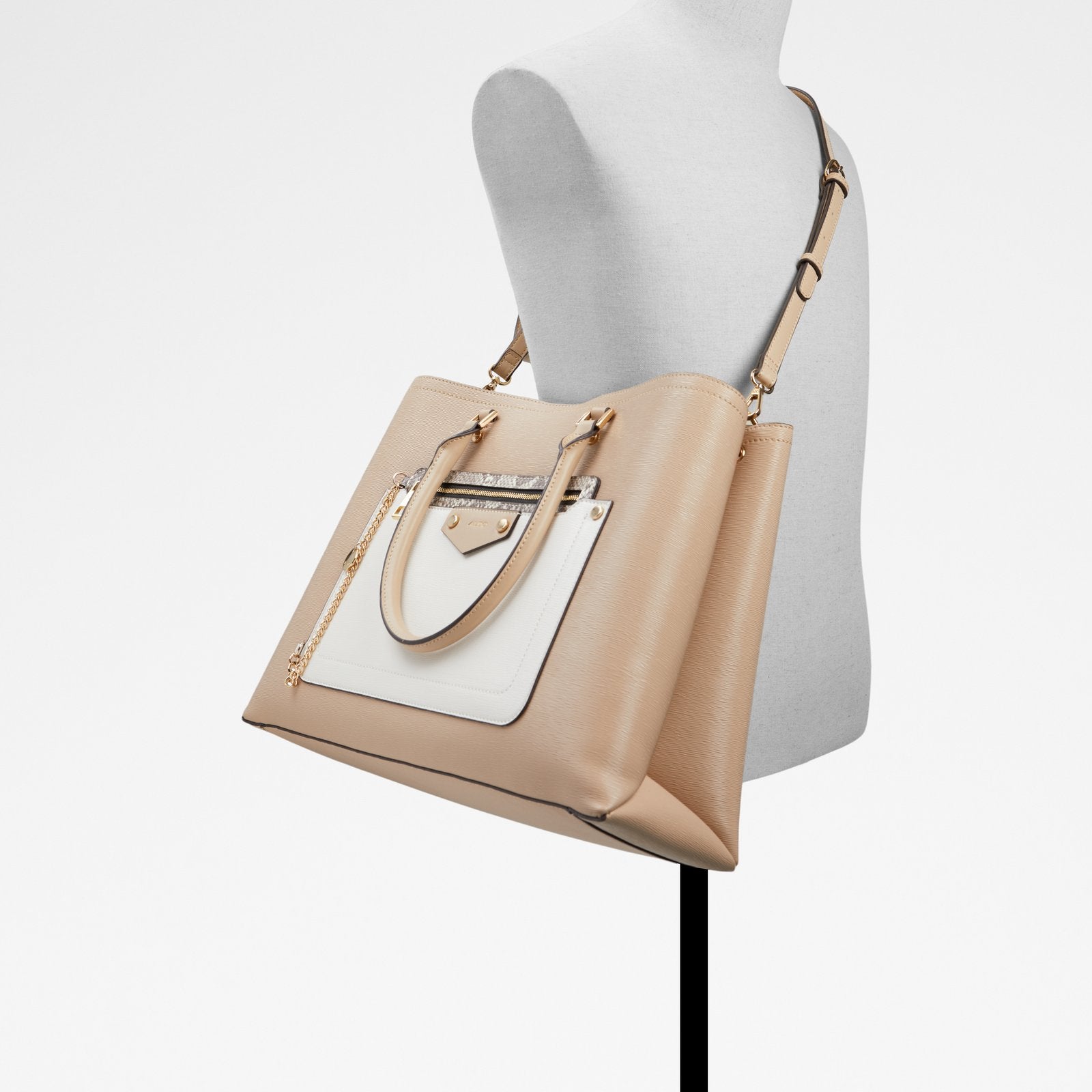 Kristine / Tote Bag Bag - Beige Overflow - ALDO KSA