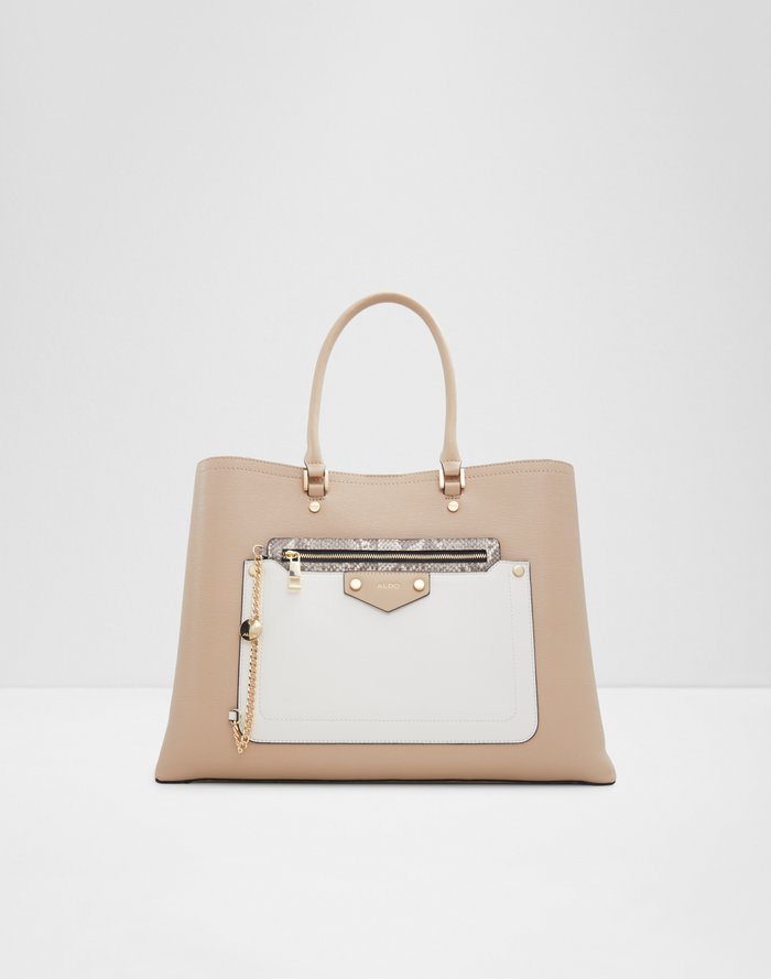 Kristine / Tote Bag Bag - Beige Overflow - ALDO KSA