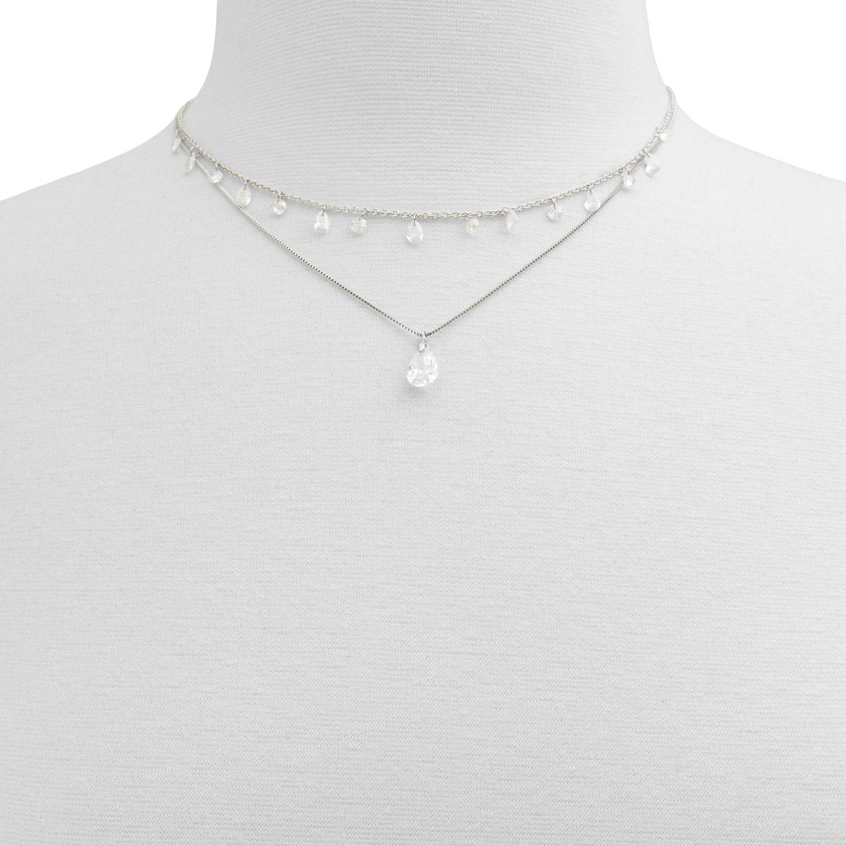 Kulki / Necklace Accessory - Silver-Clear Multi - ALDO KSA