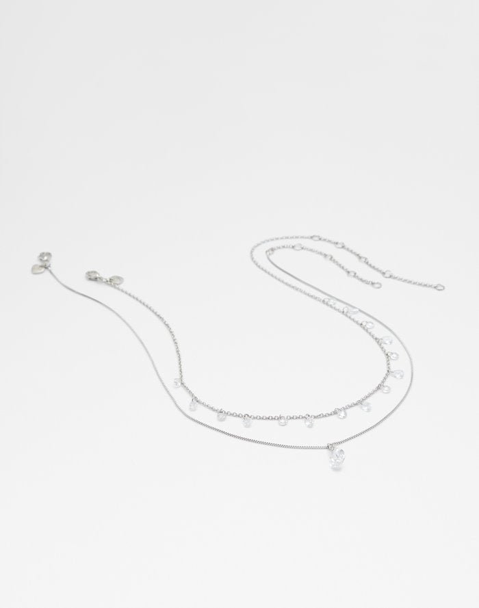 Kulki / Necklace Accessory - Silver-Clear Multi - ALDO KSA