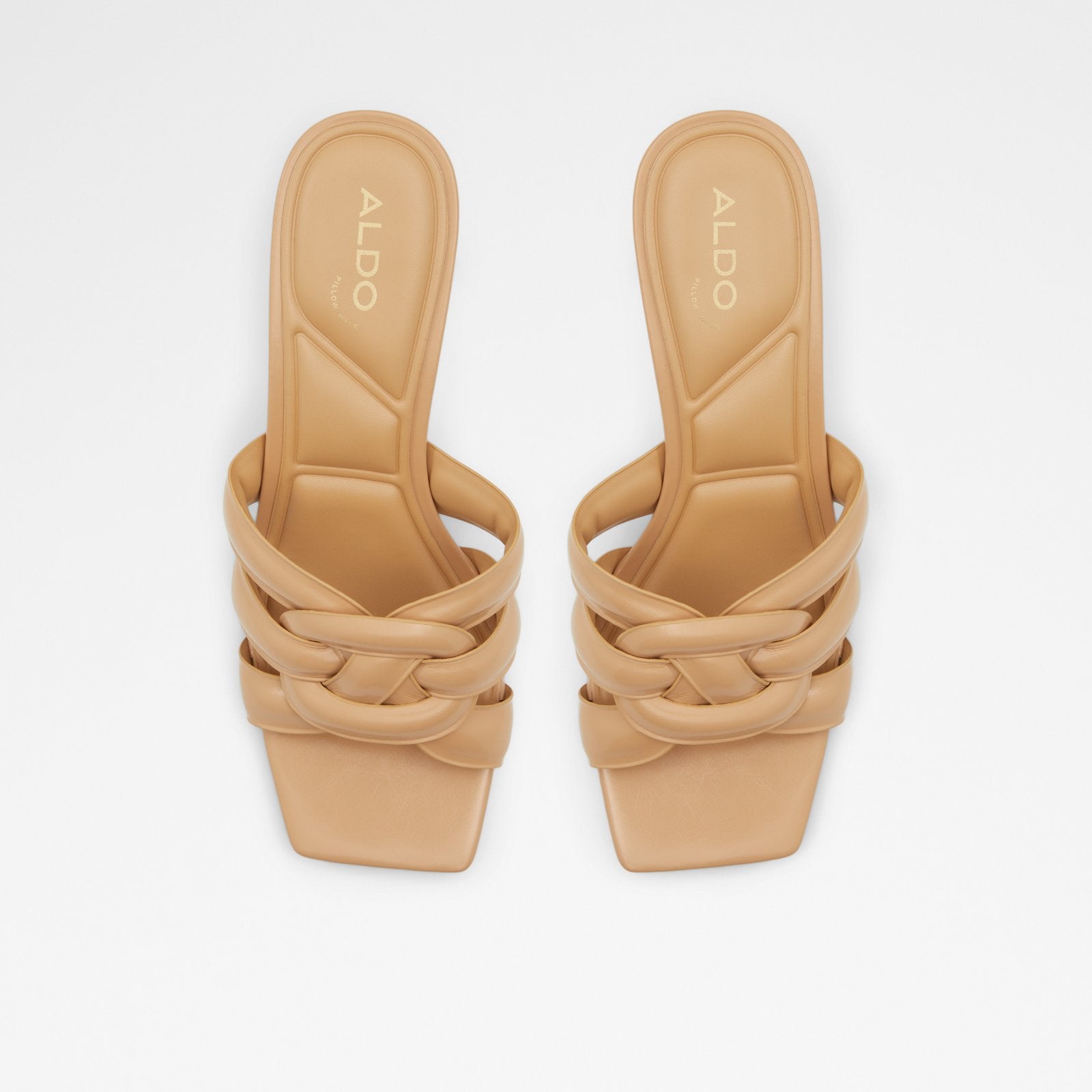 Maria / Heeled Sandals Women Shoes - Dark Beige - ALDO KSA