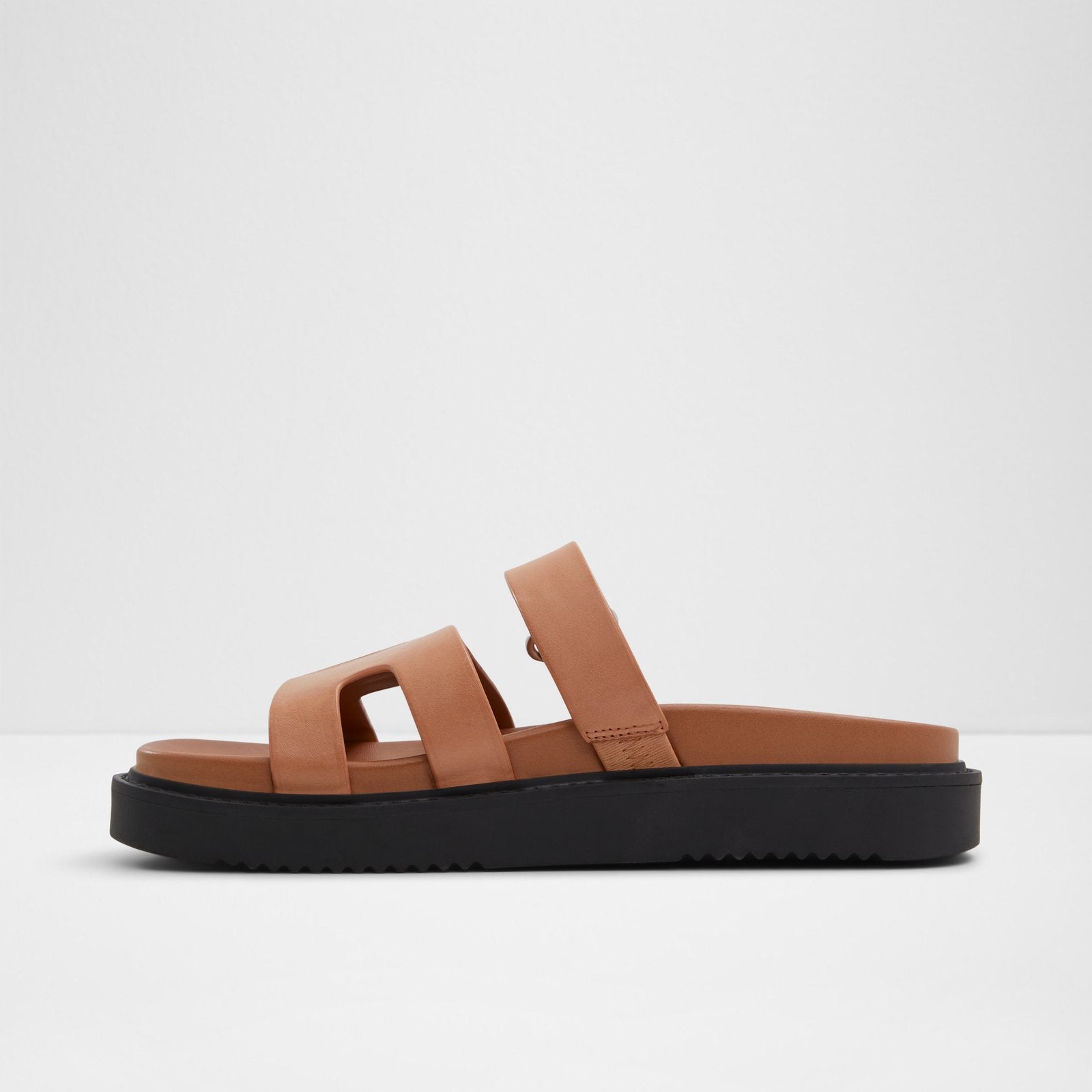 【美品・箱付属品あり】ENFOLD FLOAT-SOLE SANDALS 37 Mariella | Medium Brown Flat Sandals | ALDO KSA