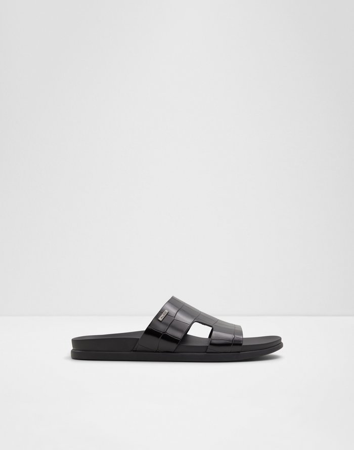 Mondi / Flat Sandals Men Shoes - Black - ALDO KSA