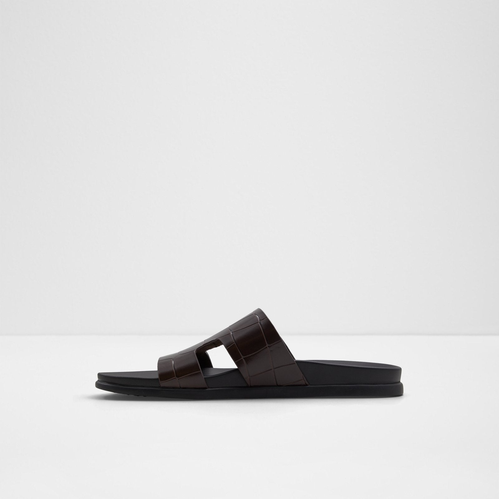 Mondi | Dark Brown Flat Sandals | ALDO KSA