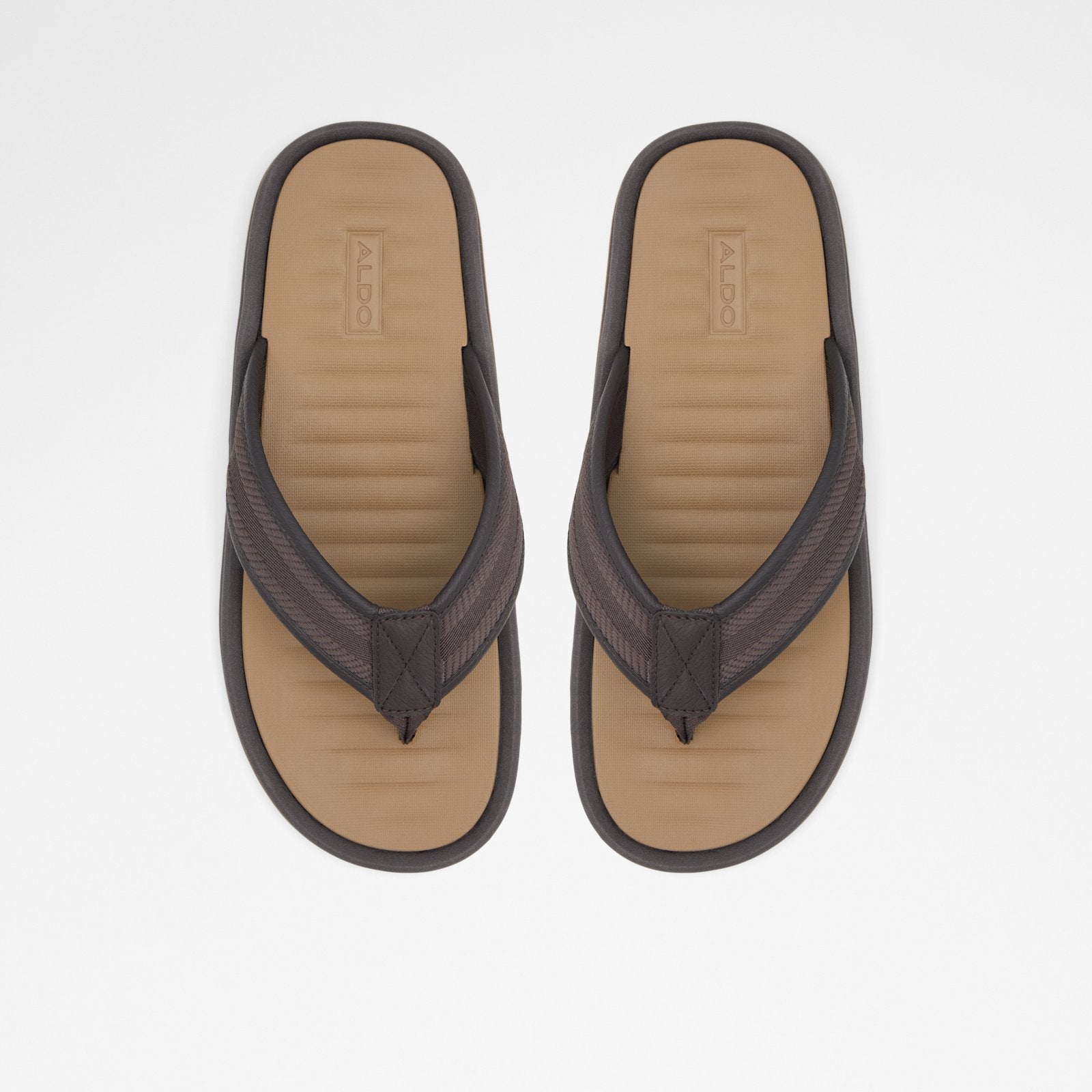 Ocerrach / Flat Sandals Men Shoes - Dark Brown - ALDO KSA