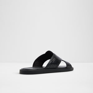 Open Black Olino Men Footwear