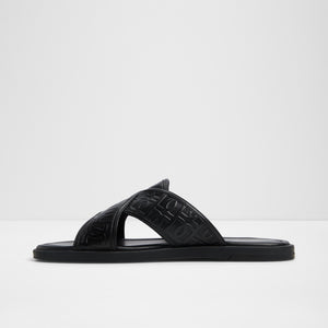 Open Black Olino Men Footwear