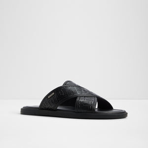 Open Black Olino Men Footwear