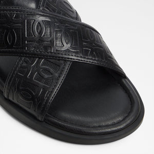 Open Black Olino Men Footwear