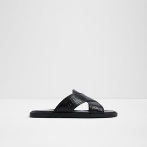 Open Black Olino Men Footwear