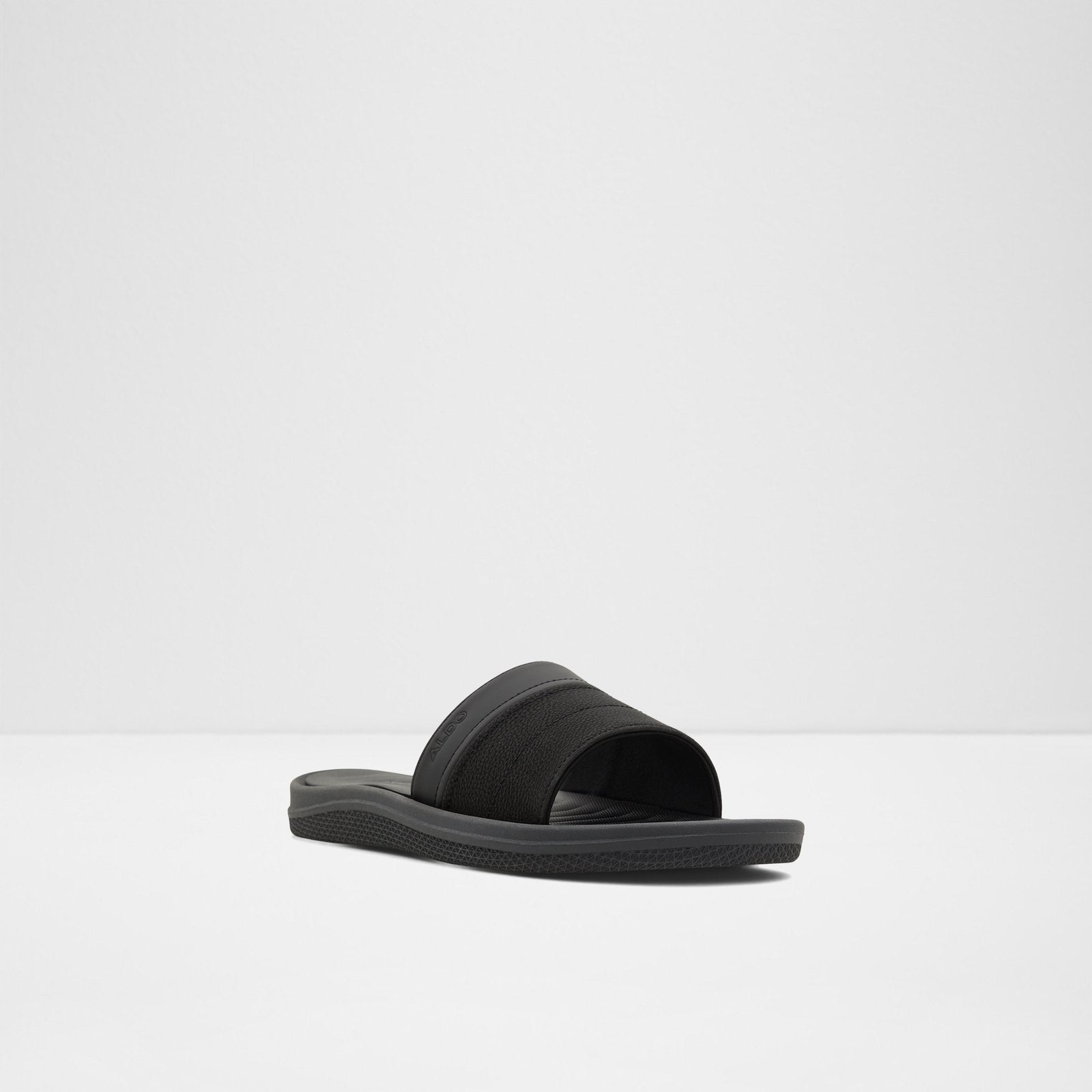 Plantago / Flat Sandals Men Shoes - Black - ALDO KSA