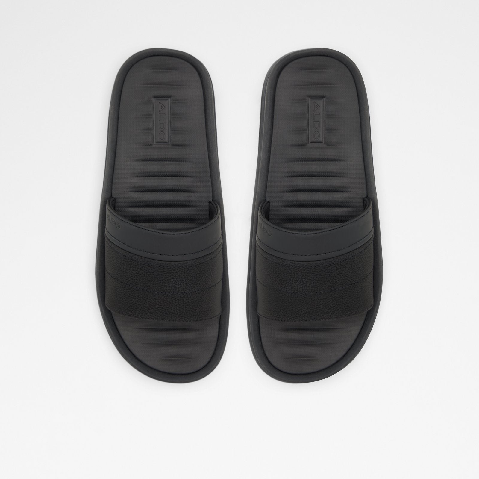 Plantago / Flat Sandals Men Shoes - Black - ALDO KSA