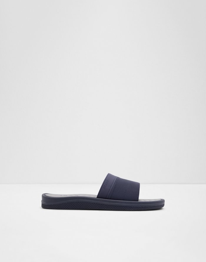 Plantago / Flat Sandals Men Shoes - Navy - ALDO KSA