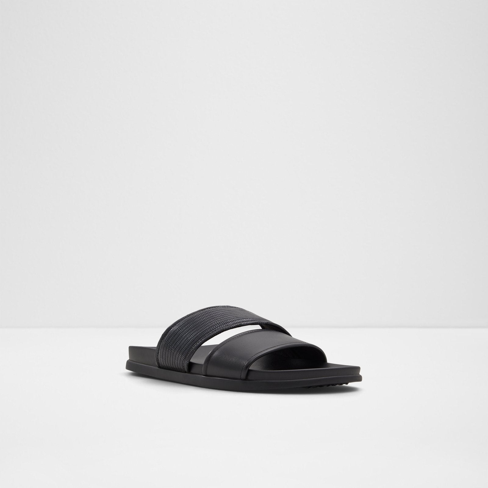 Racecourse / Flat Sandals Men Shoes - Black - ALDO KSA