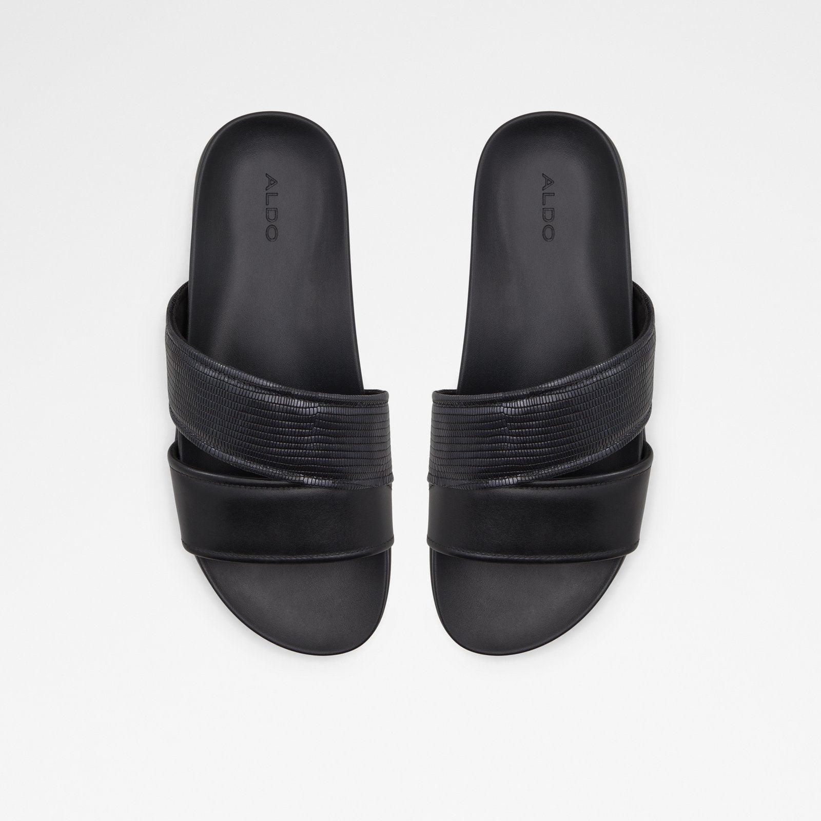 Racecourse / Flat Sandals Men Shoes - Black - ALDO KSA