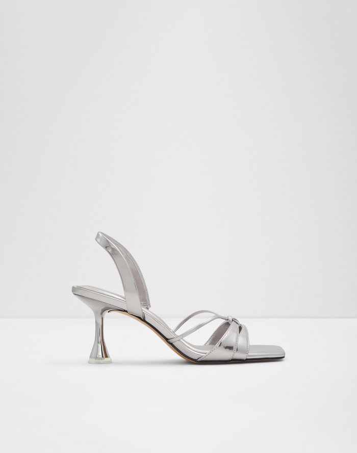 Rufina / Heeled Sandals Women Shoes - Silver - ALDO KSA