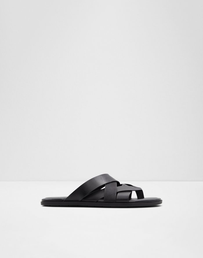 Zaanstraat / Flat Sandals Men Shoes - Black - ALDO KSA