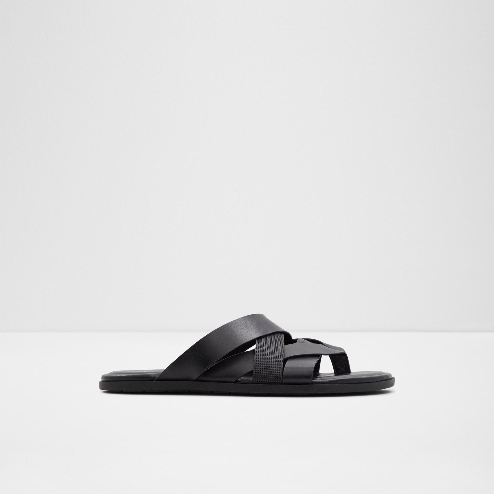 Zaanstraat / Flat Sandals Men Shoes - Black - ALDO KSA