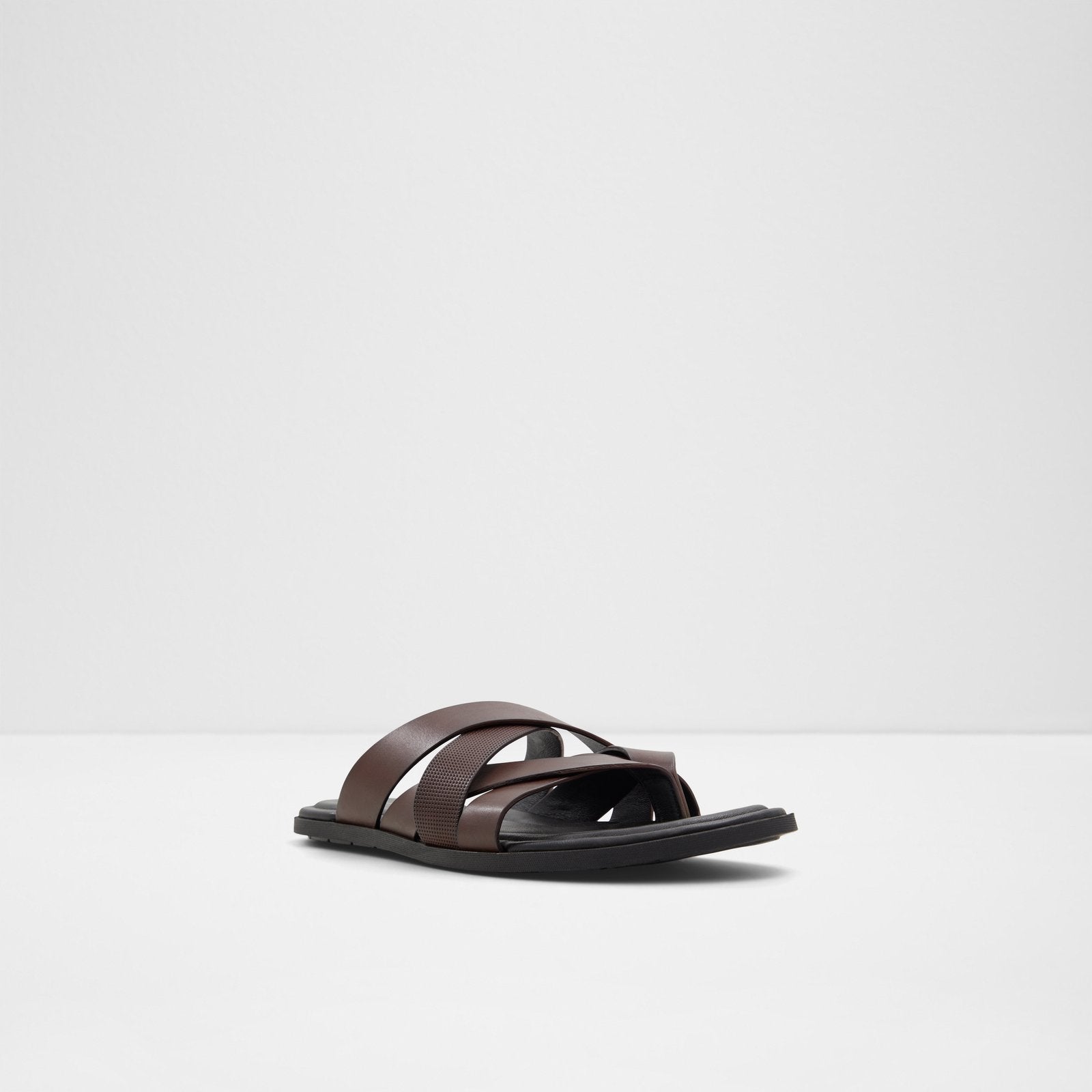 Zaanstraat / Flat Sandals Men Shoes - Dark Brown - ALDO KSA