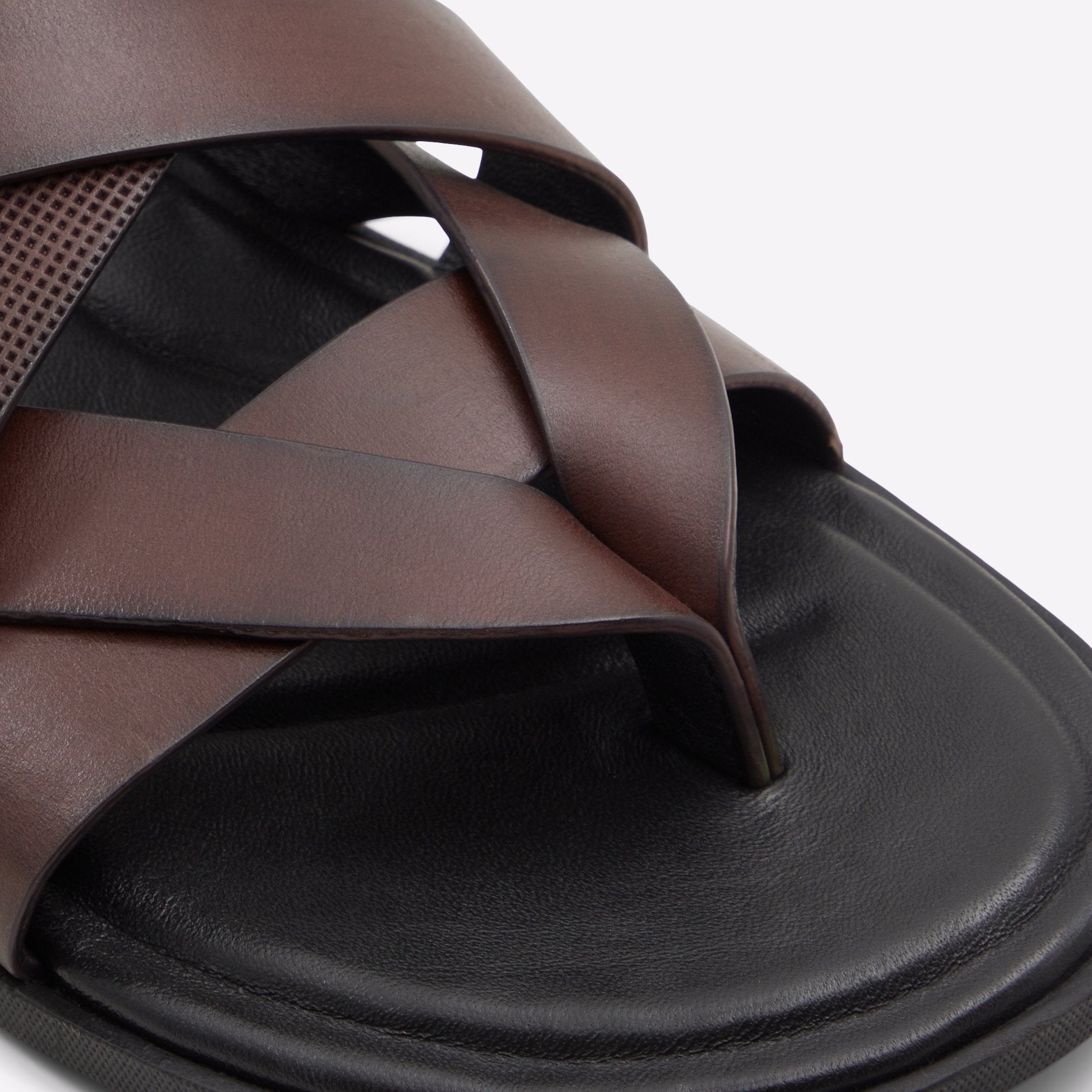 Zaanstraat / Flat Sandals Men Shoes - Dark Brown - ALDO KSA