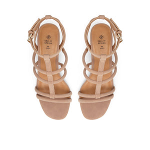 Alyce / Heeled Sandals Women Shoes - Dark Beige - CALL IT SPRING KSA