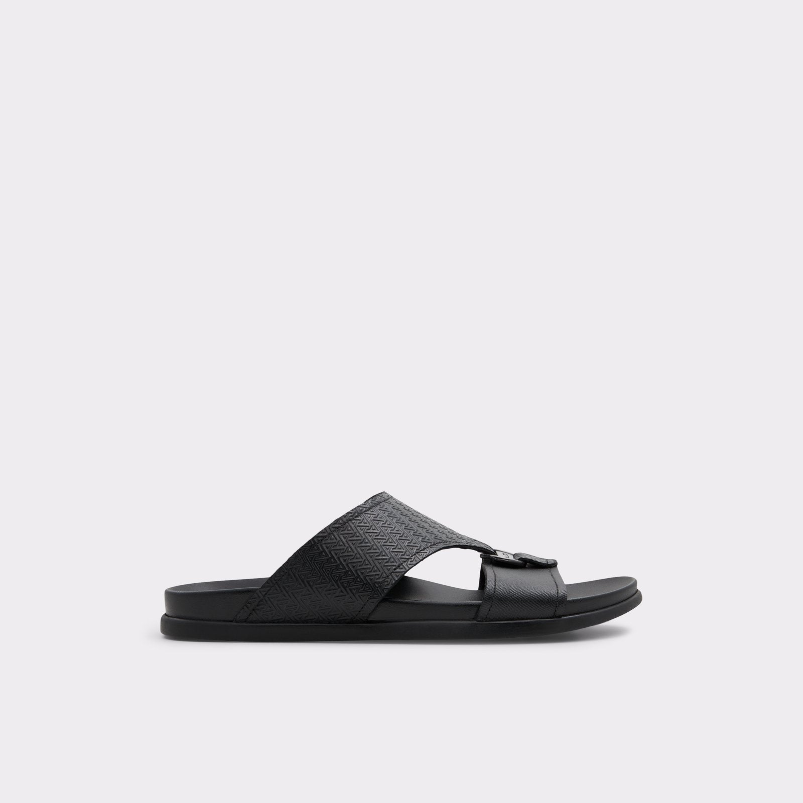 Aldo Men Sandals Leather Ankle Strap Black Size 41 Windham Black Men main image 3