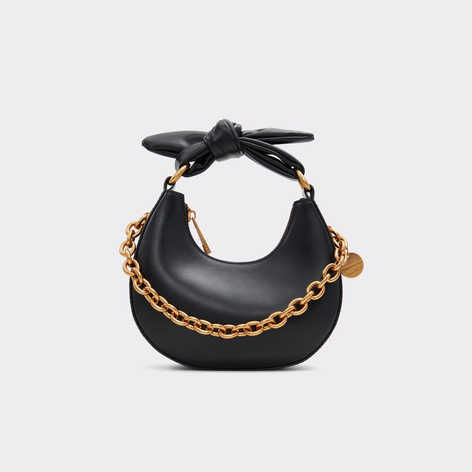 ALDO Black Faux Leather Chain Boarder Adjustable Chain Strap Greenwald –  The Saved Collection
