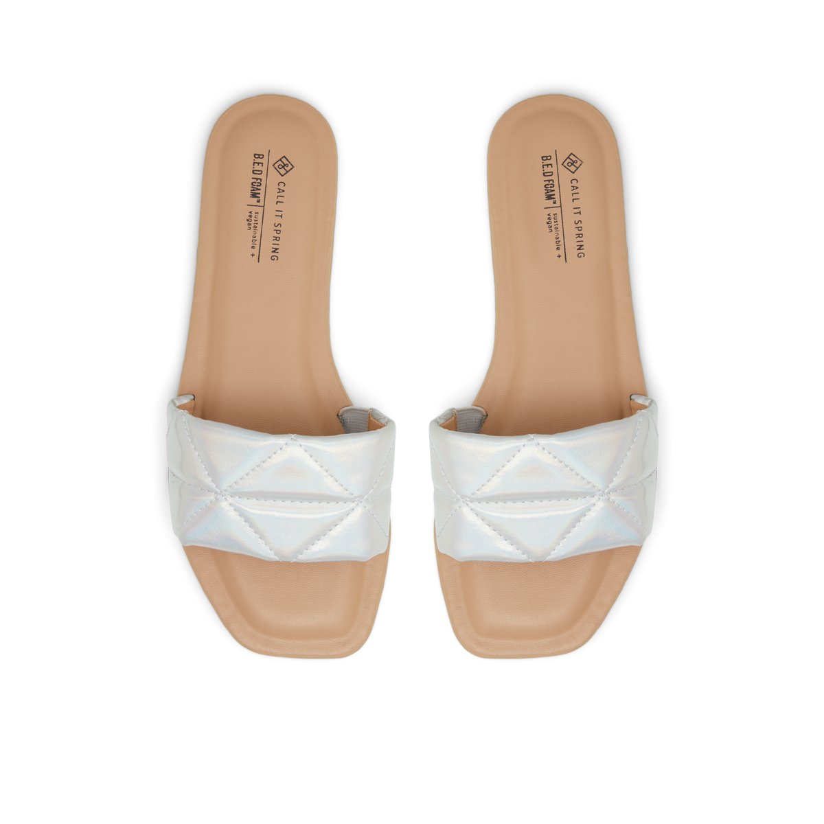 Avril / Flat Sandals Women Shoes - Silver - CALL IT SPRING KSA