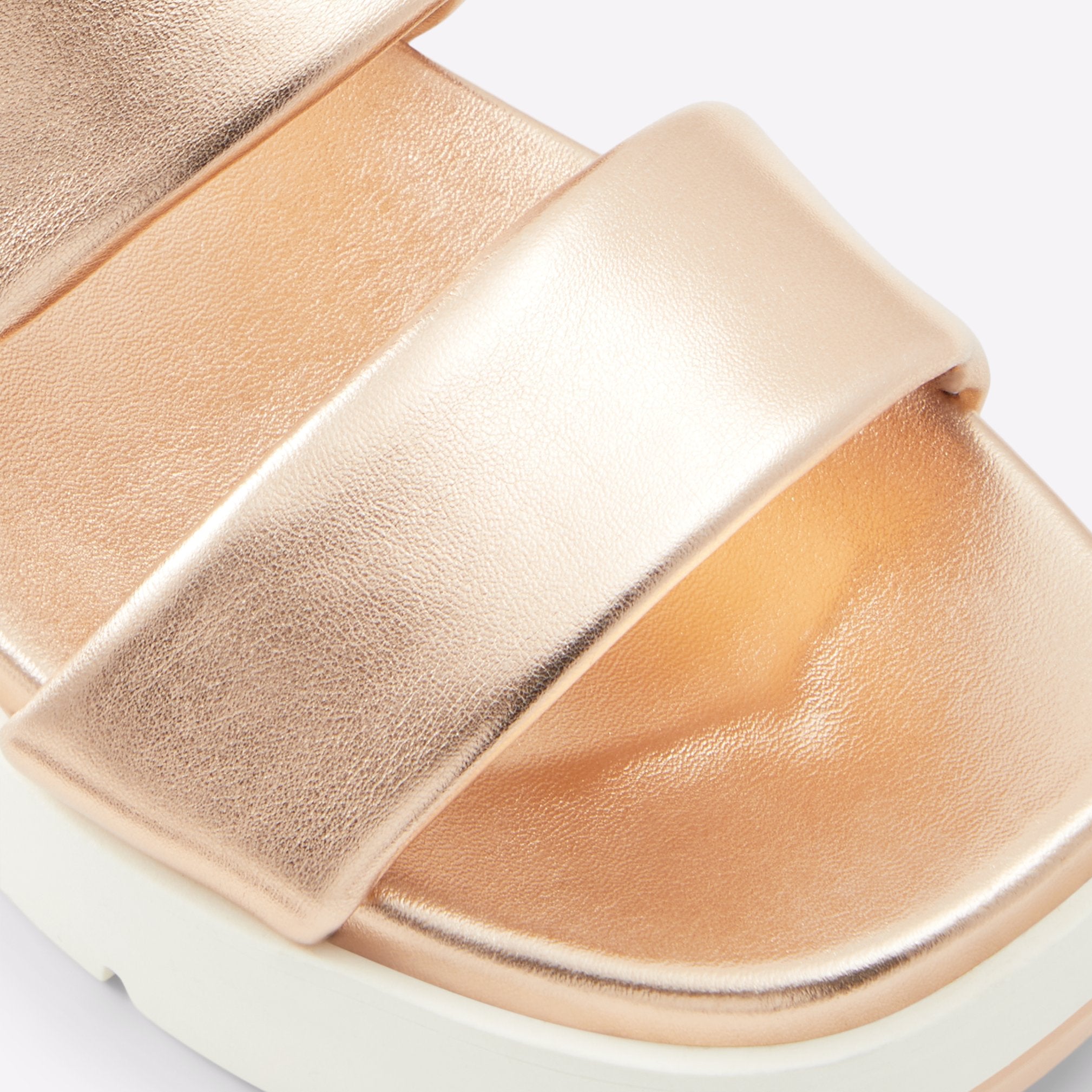 Aldo rose gold platform sandals best sale