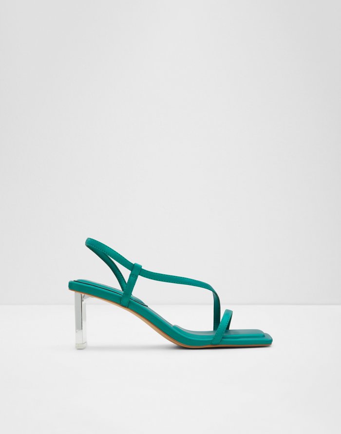 Devina / Heeled Sandals Women Shoes - Dark Green - ALDO KSA