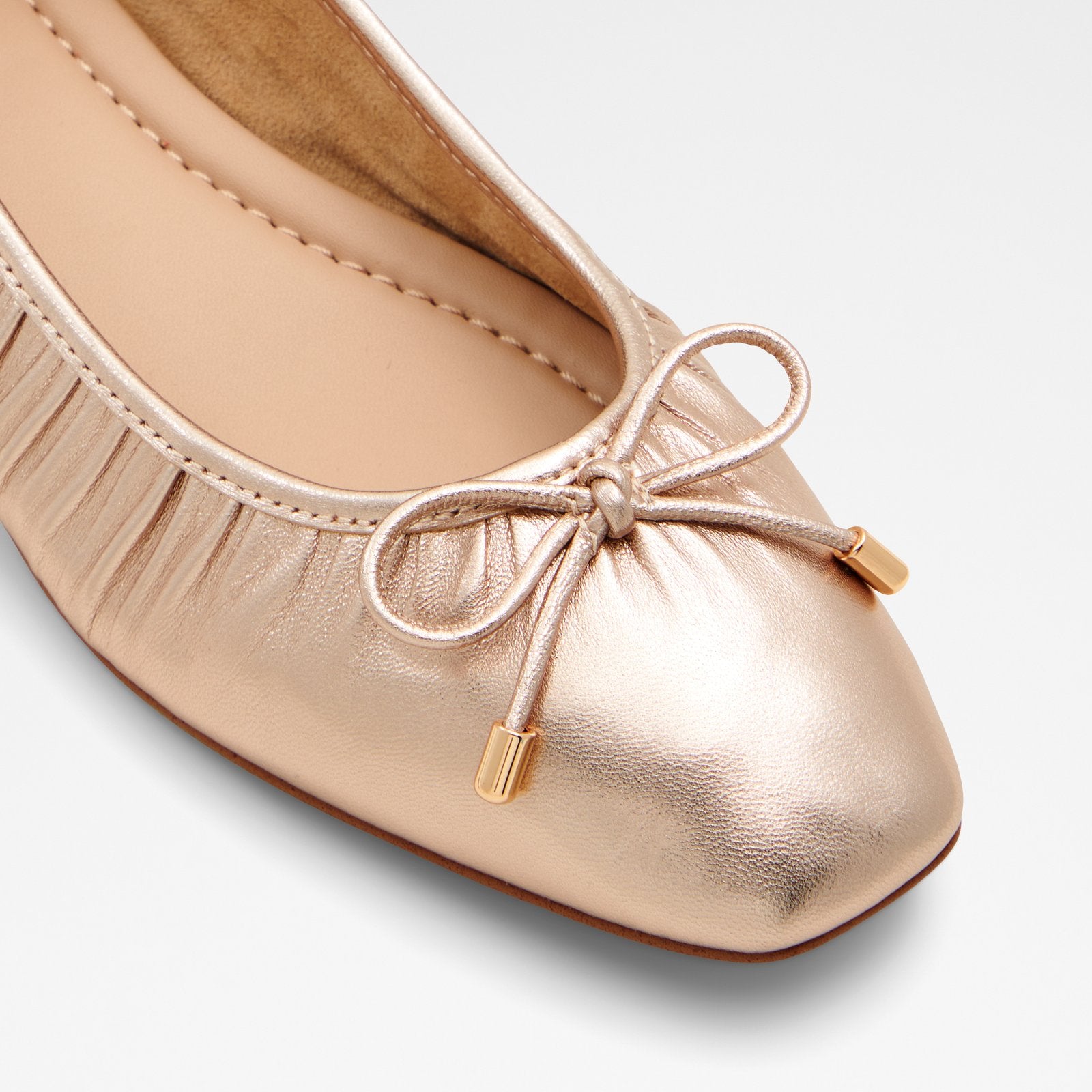 Rose gold ballet flats hotsell