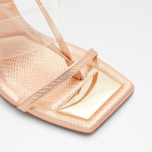 Aldo sandals sales rose gold